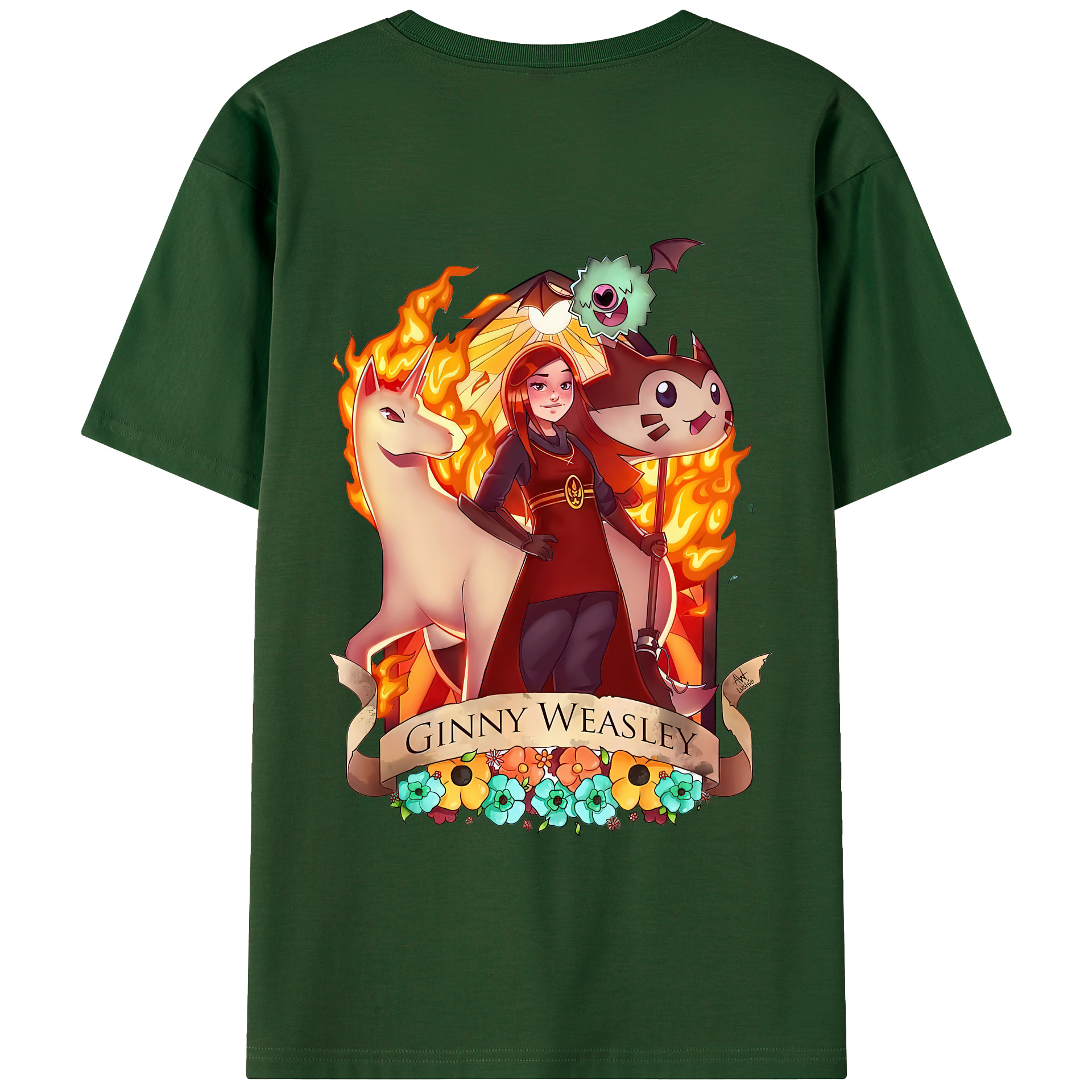 （画像用） Harry Potter ハリー・ポッターシリーズ 綿100％半袖Tシャツ（背面プリント）